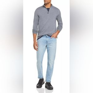 The Men's Store Bloomingdale's Quarter-zip Merino Wool Men's Sweater, Size: XL